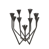 Black Iron Angles Taper Candle Holder