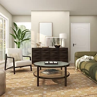 Gold Palm Trees Taper Candle Holders, Set of 3