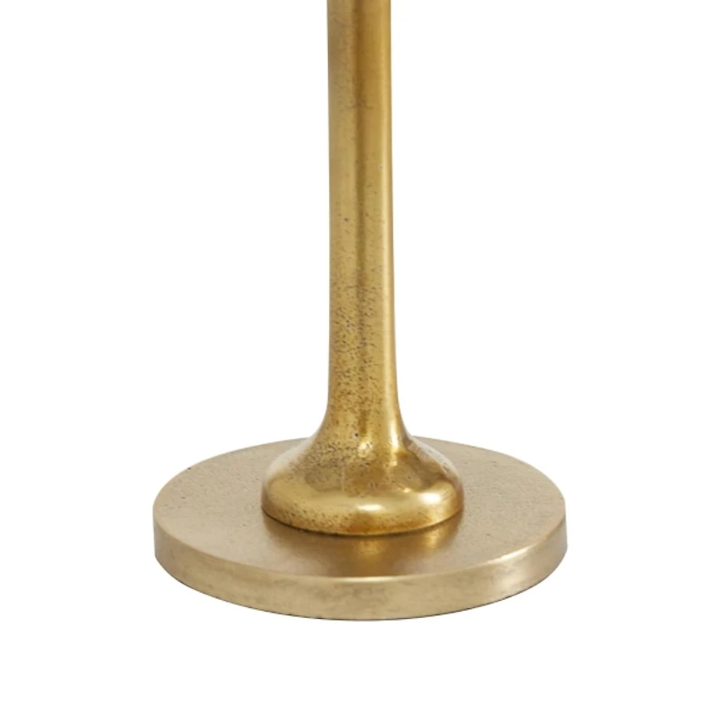 Gold Palm Trees Taper Candle Holders, Set of 3