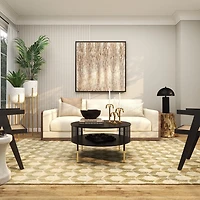 Gold Palm Trees Taper Candle Holders, Set of 3