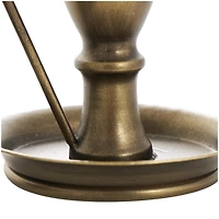 Antique Gold Taper Candle Holders with Handles