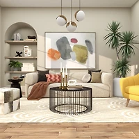 Modern Gold Metal Taper Candle Holders, Set of 3