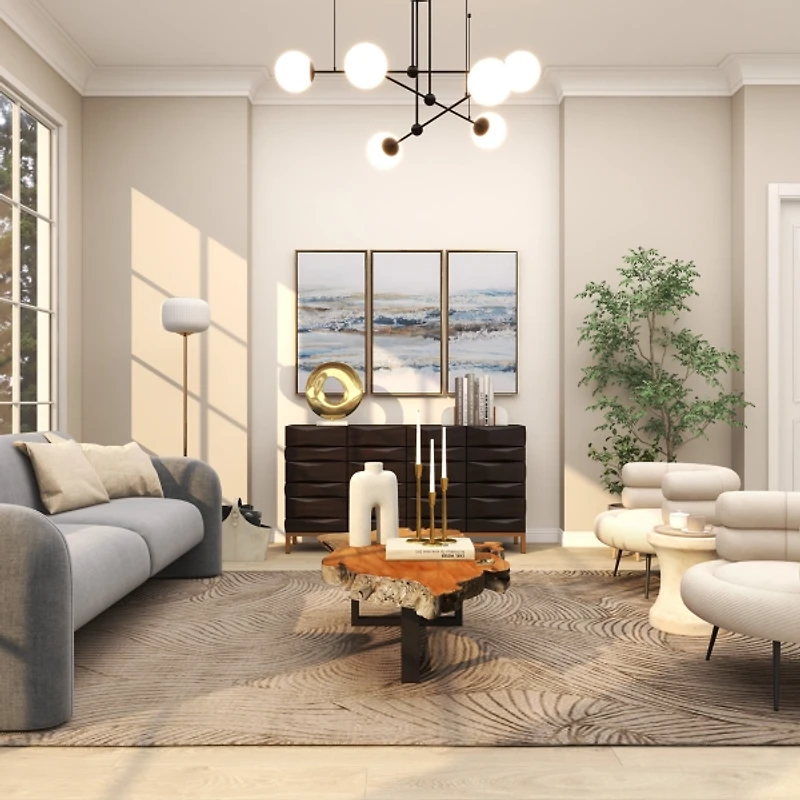 Modern Gold Metal Taper Candle Holders, Set of 3