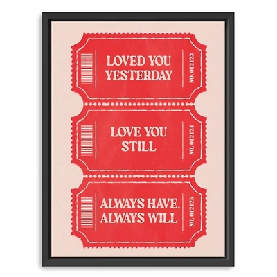 Love You Always II Framed Canvas Art Print