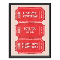 Love You Always II Framed Canvas Art Print