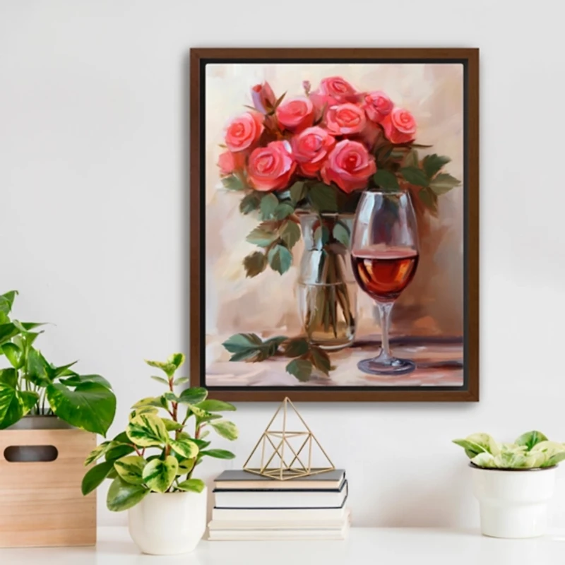 Romantic Day Framed Canvas Art Print