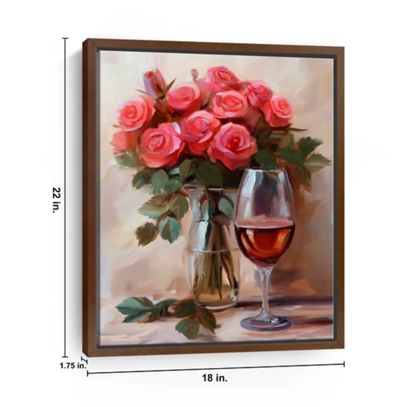 Romantic Day Framed Canvas Art Print