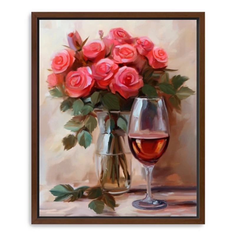 Romantic Day Framed Canvas Art Print