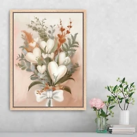 Bouquet of Hearts Framed Canvas Art Print