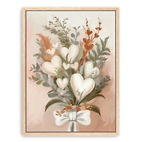Bouquet of Hearts Framed Canvas Art Print