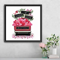 Loads of Love Truck Framed Canvas Art Print