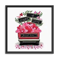 Loads of Love Truck Framed Canvas Art Print