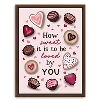 Sweet Valentine Framed Canvas Art Print