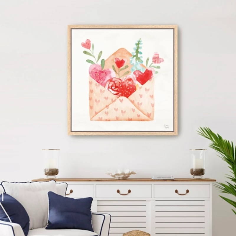 Love Always Framed Canvas Art Print
