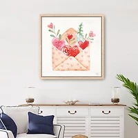 Love Always Framed Canvas Art Print