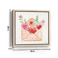 Love Always Framed Canvas Art Print