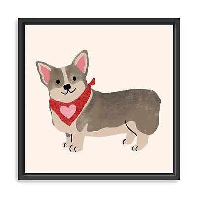 Little Legs Big Heart I Framed Canvas Art Print