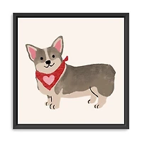 Little Legs Big Heart I Framed Canvas Art Print
