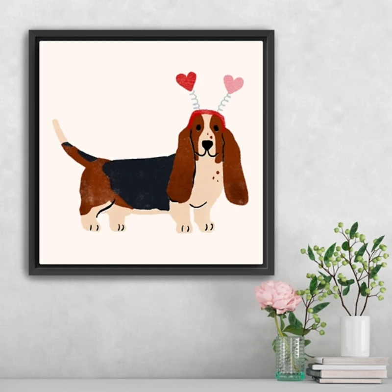 Little Legs Big Heart II Framed Canvas Art Print