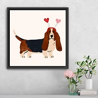 Little Legs Big Heart II Framed Canvas Art Print