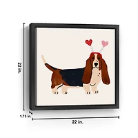 Little Legs Big Heart II Framed Canvas Art Print
