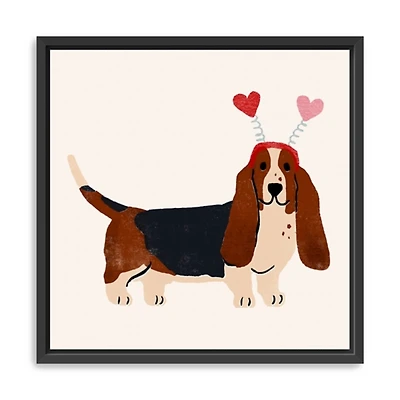 Little Legs Big Heart II Framed Canvas Art Print