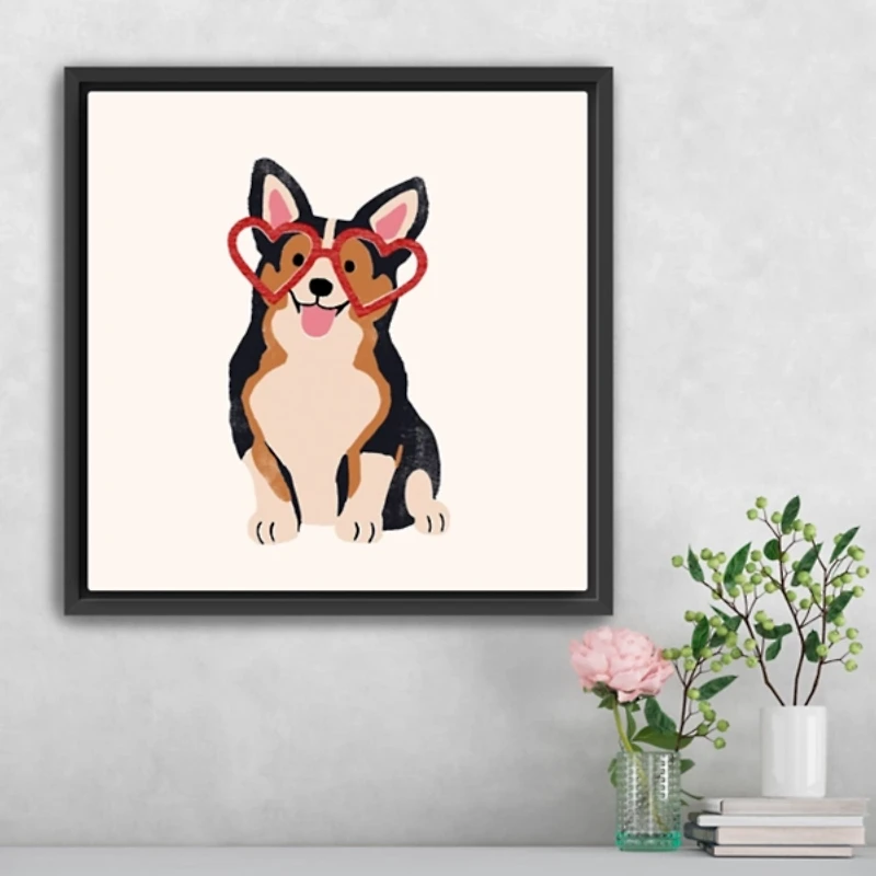 Little Legs Big Heart III Framed Canvas Art Print