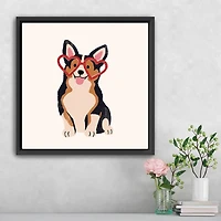 Little Legs Big Heart III Framed Canvas Art Print