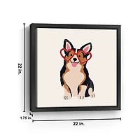 Little Legs Big Heart III Framed Canvas Art Print
