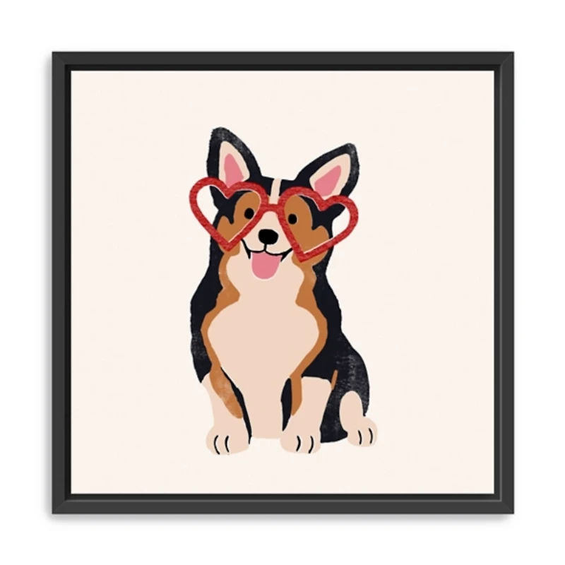 Little Legs Big Heart III Framed Canvas Art Print