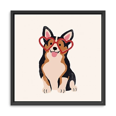 Little Legs Big Heart III Framed Canvas Art Print