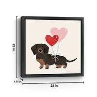Little Legs Big Heart IV Framed Canvas Art Print