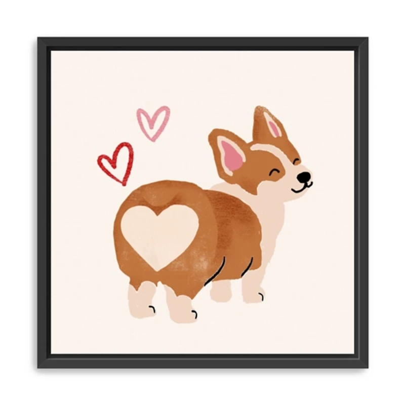 Little Legs Big Heart V Framed Canvas Art Print
