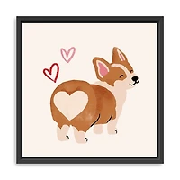 Little Legs Big Heart V Framed Canvas Art Print