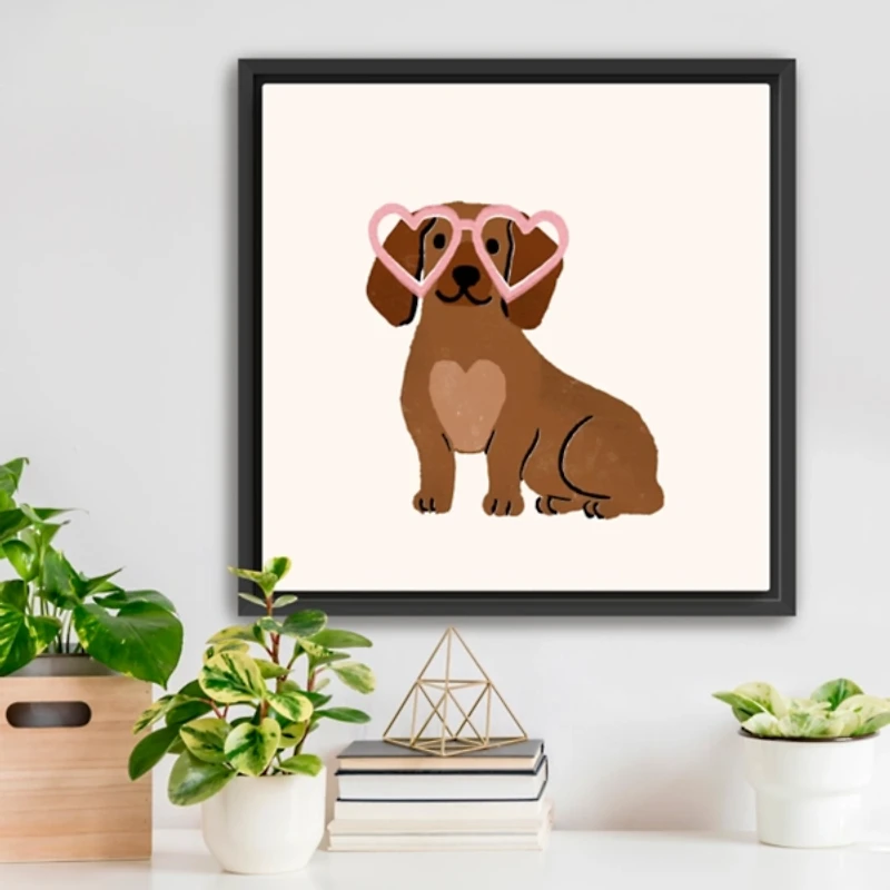 Little Legs Big Heart VI Framed Canvas Art Print