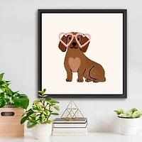 Little Legs Big Heart VI Framed Canvas Art Print