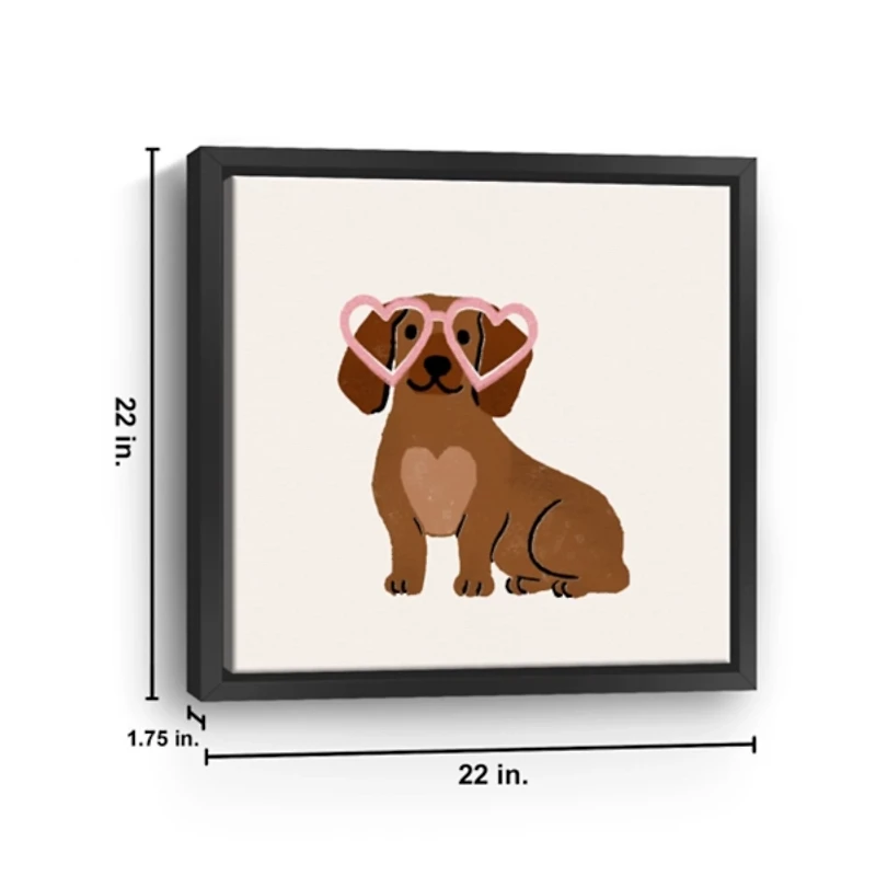 Little Legs Big Heart VI Framed Canvas Art Print