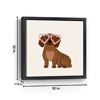 Little Legs Big Heart VI Framed Canvas Art Print