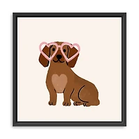 Little Legs Big Heart VI Framed Canvas Art Print