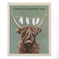 I Herd It's Laundry Day Wall Plaque