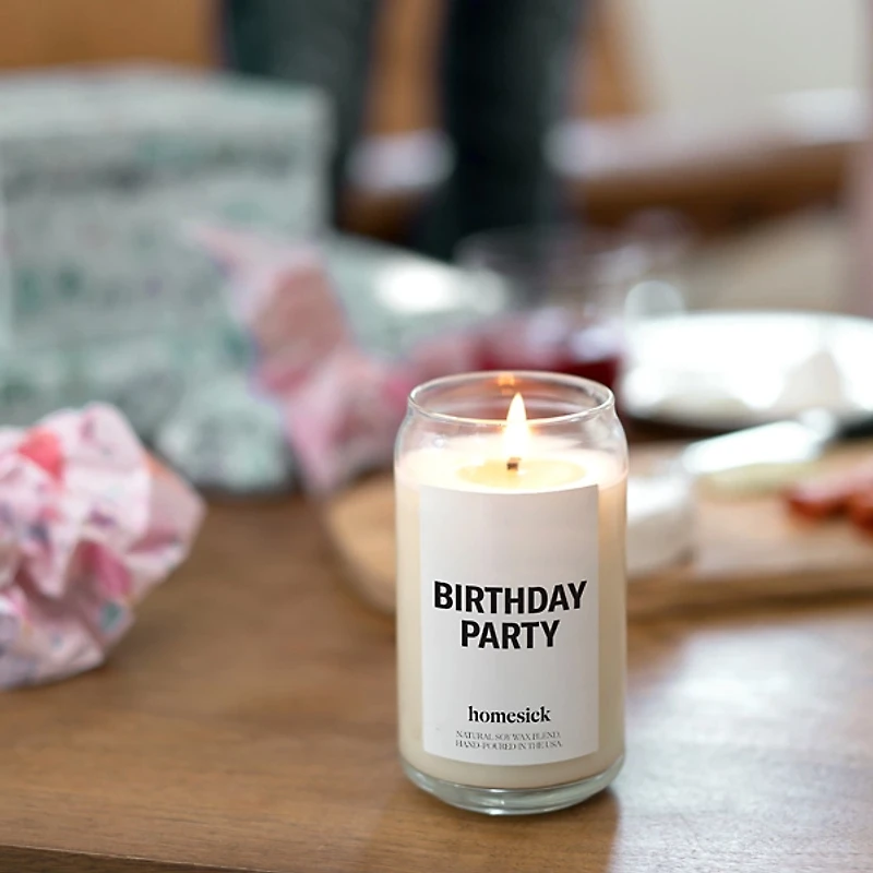 Homesick Birthday Party Jar Candle