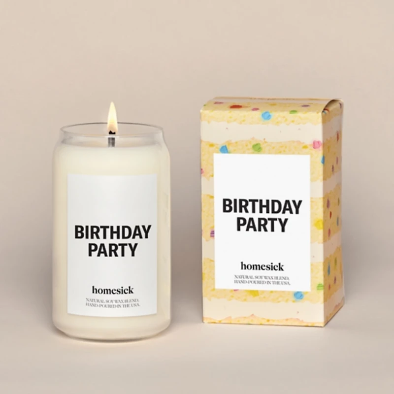 Homesick Birthday Party Jar Candle