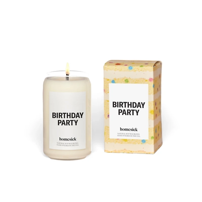 Homesick Birthday Party Jar Candle