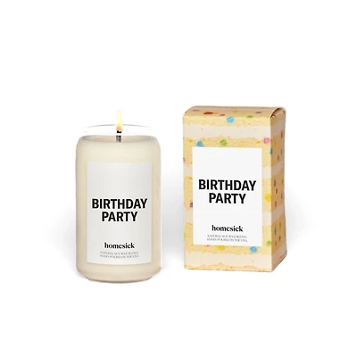 Homesick Birthday Party Jar Candle
