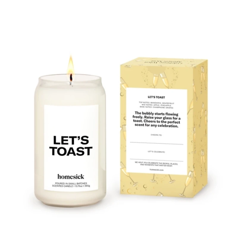 Homesick Lets Toast Jar Candle