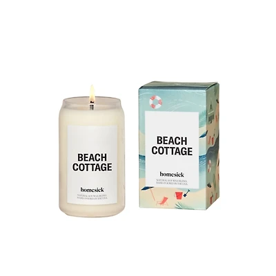 Homesick Beach Cottage Jar Candle