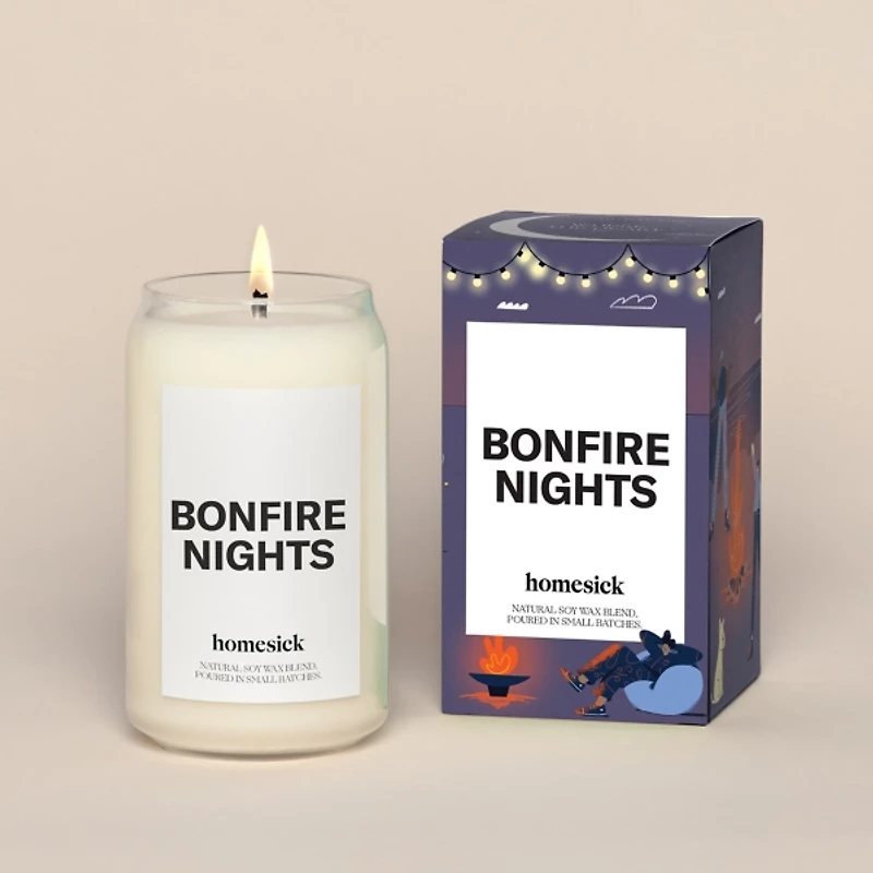 Homesick Bonfire Nights Jar Candle