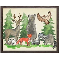 Woodland Animals Kids Framed Art Print