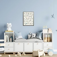 ABC Animal Astronauts Kids Framed Art Print