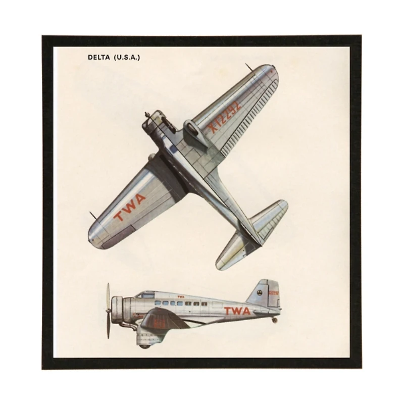 USA Delta Plane Kids Framed Art Print